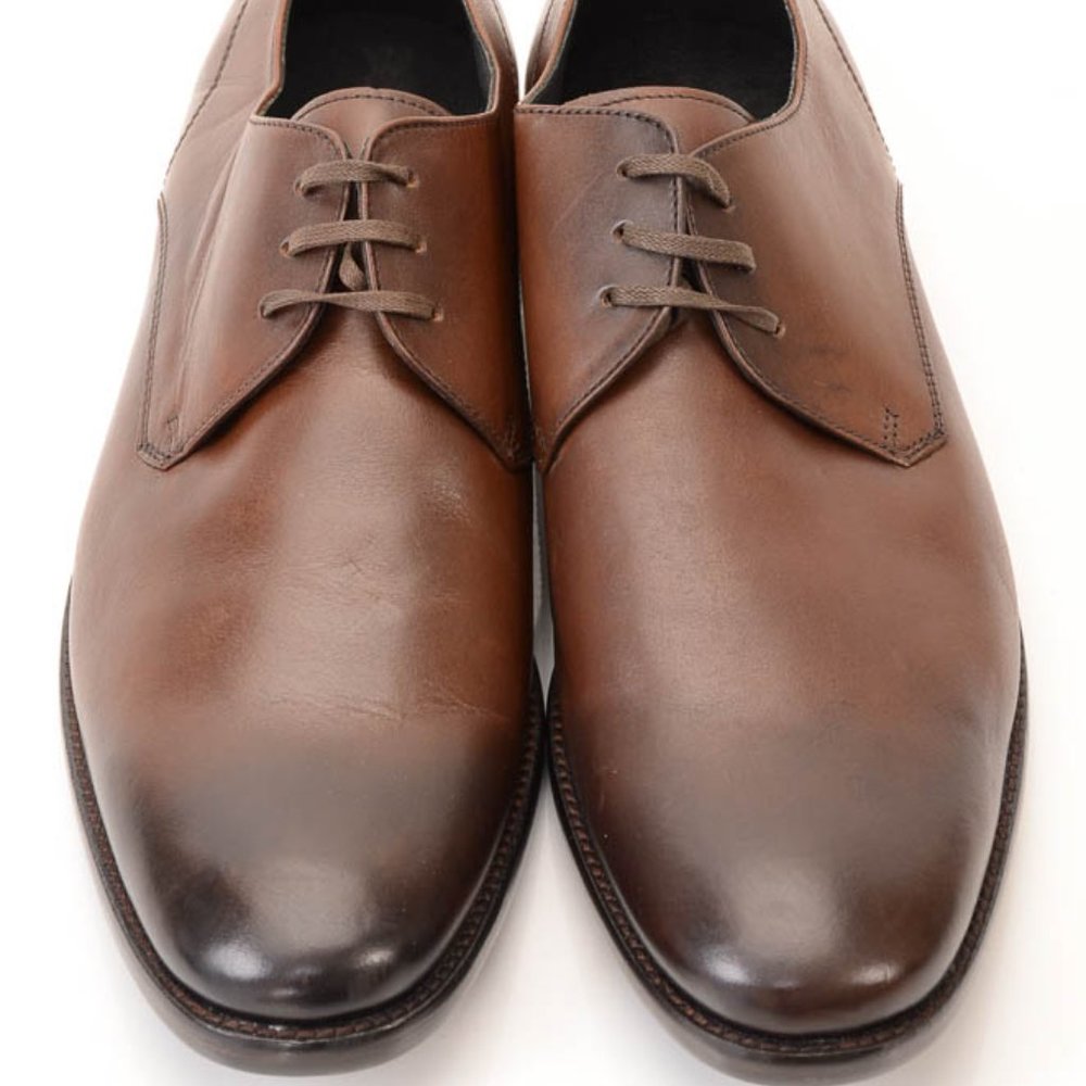 John Varvatos leather lace up oxford shoe mismatch